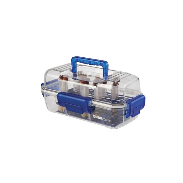 Buy DuraPorter® Specimen or Sample Transport Box, Clear/Blue Axil